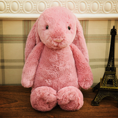 Girls Comforter Rabbit Doll Plush Toys Long Ears Easter Color Bugs Bunny to Sleep with Big Ear Rabbit Doll