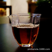 六角光面公道杯耐热玻璃分茶器手工透明匀杯茶海日式功夫茶具