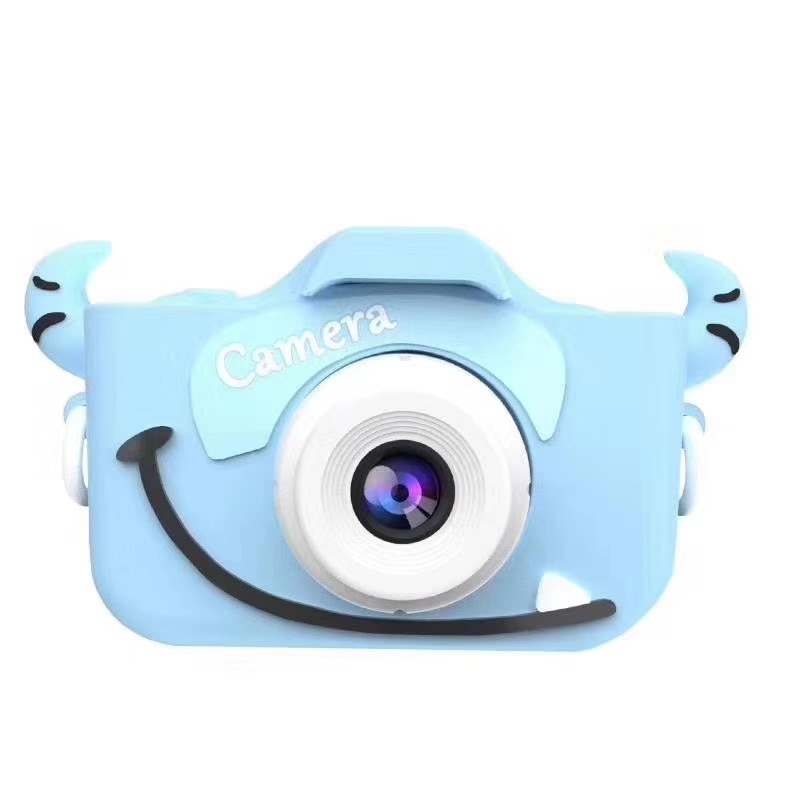 Factory Wholesale New Cartoon Children's Digital Camera Can Take Photos Front and Rear Double Lens Drop-Resistant Small Slr Baby Shot