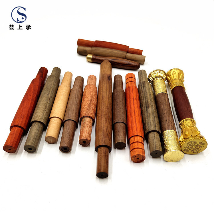 木头手柄藏传木艺品手柄檀木木柄摇铃花梨木黑檀工具手柄-阿里巴巴