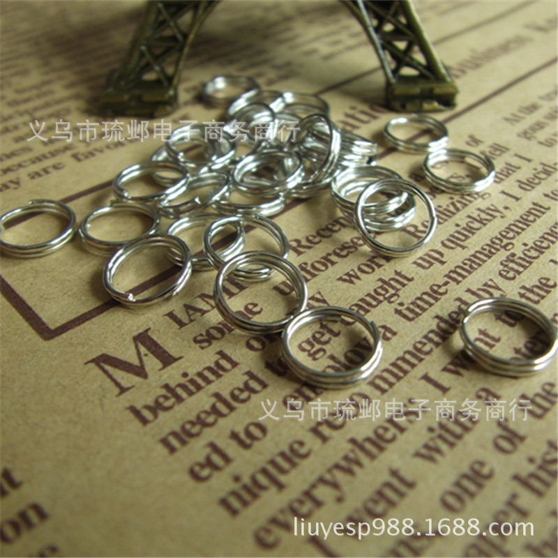 厂家直销 7-10mm双层铁圈 双圈 连接圈 diy手工饰品配件量大优惠