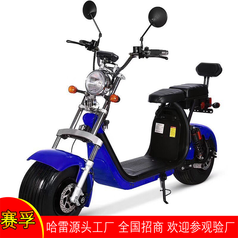 2021新款哈雷电动车eec kc厂家citycoco锂电城市摩托代步电瓶跑车