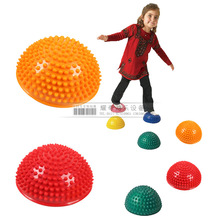 半圆按摩球.幼儿园榴莲球早教玩具球.感统训练器材.过河石触觉球