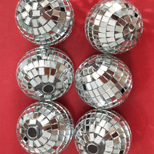 5cm透明灯串球罩镜面马赛克玻璃球圣诞布置装饰球4cm塑料反光球