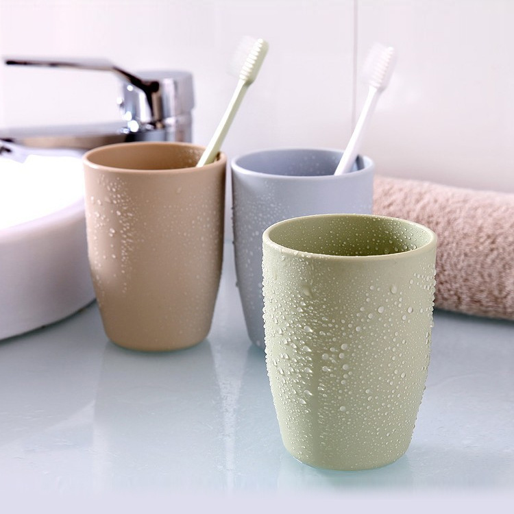 simple fashion family mouthwash cup plain plastic toothbrush cup couple toothbrush cup wash cup