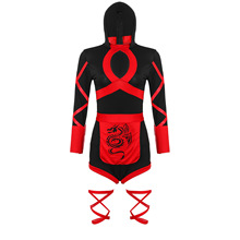 S-XXL万圣节女武士服 日本火影忍者服 COS制服 ninja cosplay服装
