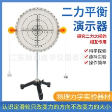 二力平衡演示器探究二力平衡条件圆盘物理力学实验器材教学仪器