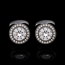 英博法式金属袖扣白钢电镀珐琅法式衬衫袖钉cufflinksf402