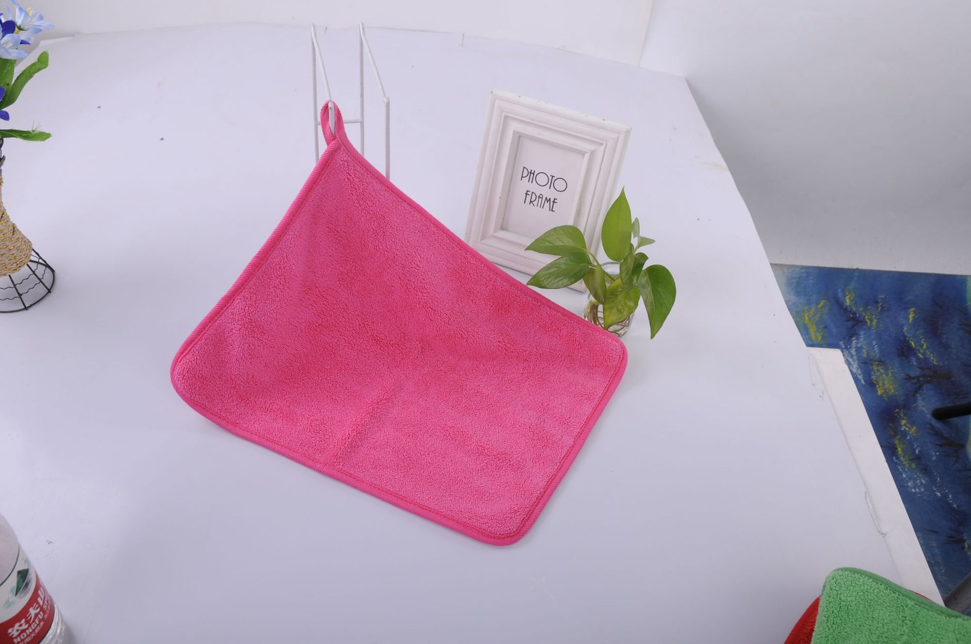 Towel Factory Wholesale Composite 30*40 Covered Coral Fleece 600G Thickened Car Cleaning Towel Double-Sided Fleece Kitchen