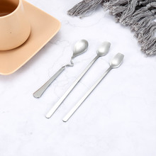 不锈钢勺子创意韩式实心长柄搅拌勺雪糕勺陶瓷马克杯咖啡勺甜品勺