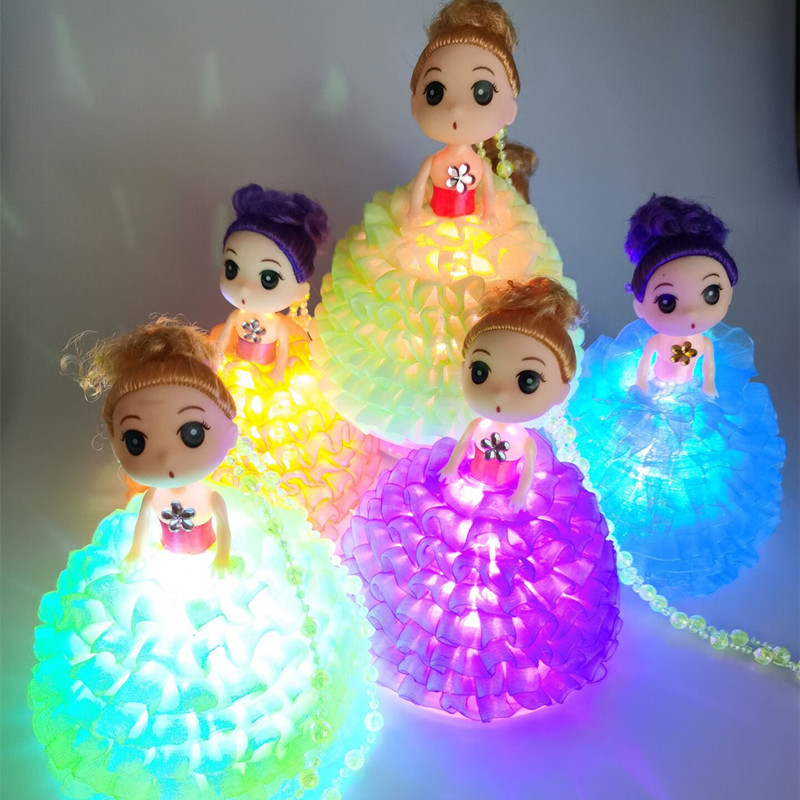 Night Market Stall Popular Internet Celebrity Colorful Luminous Doll Portable Lantern Toy Glowing Night Lights Small Gifts for Children