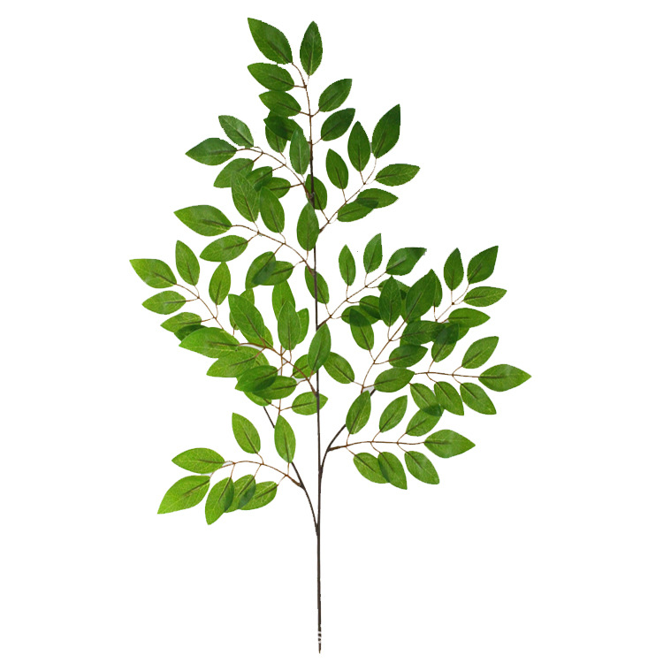 Artificial Plant Fake Leaves Red Branch Rod Tofu Pudding Leaves Locust Tree Leaves Diy Background Wall Decoration Wholesale