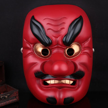 珍藏版电影主题树脂能剧般若面具日本武士 天狗面具