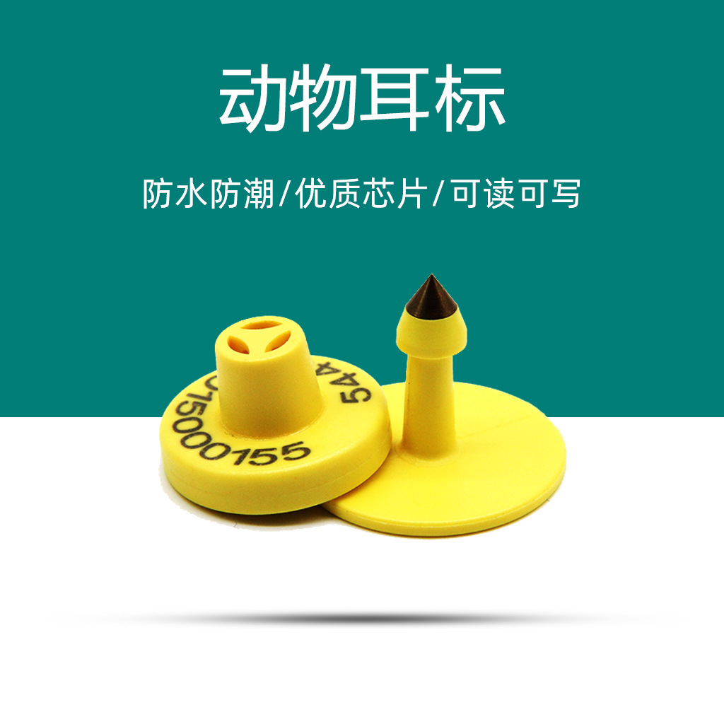 rfid电子电子标签动物低频超高频耳环牛耳标标畜牧农标绿色环保