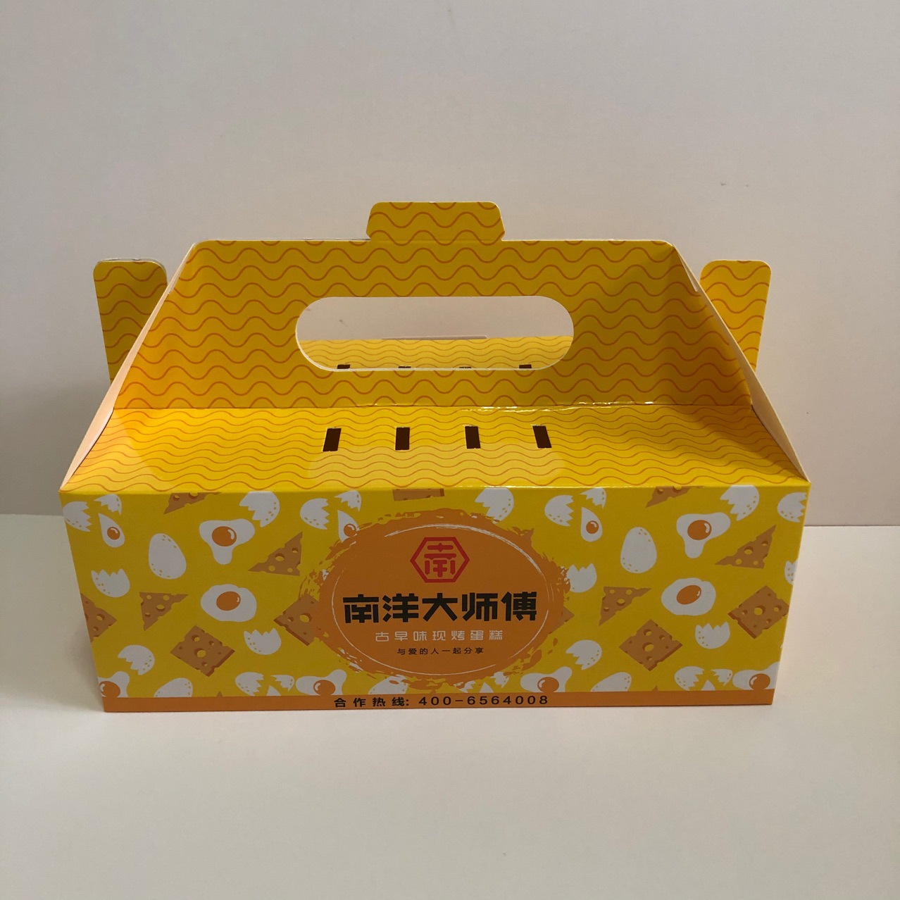 0万个蛋挞六角盒 盒马蛋挞盒 港式蛋挞包装配内衬食品级材质定印06