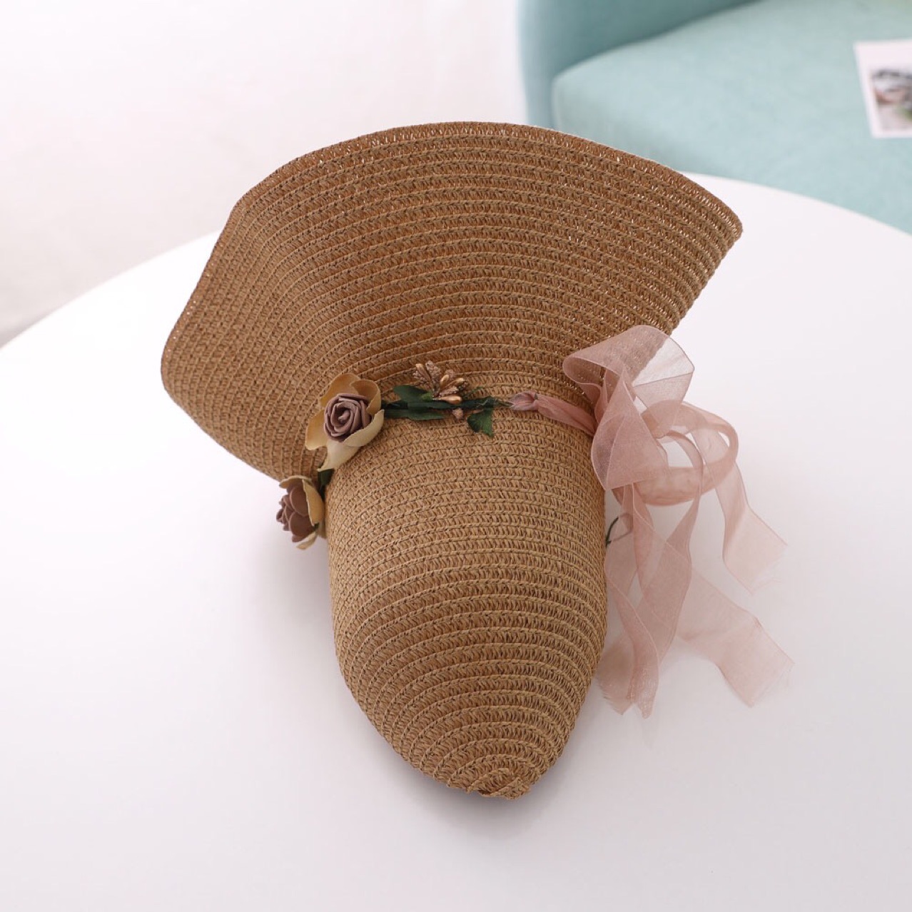 New Straw Hat Parent-Child Seaside All-Match Travel Sun Hat Sun Summer Big Brim Sun-Proof Wholesale Cap Lady Hat