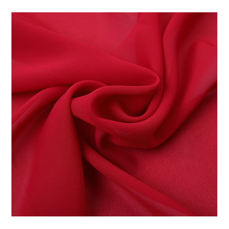 Spot Polyester Plain 100d Chiffon Fabric Dress Hanfu Fabric Plain Chiffon Fabric Fan Fabric