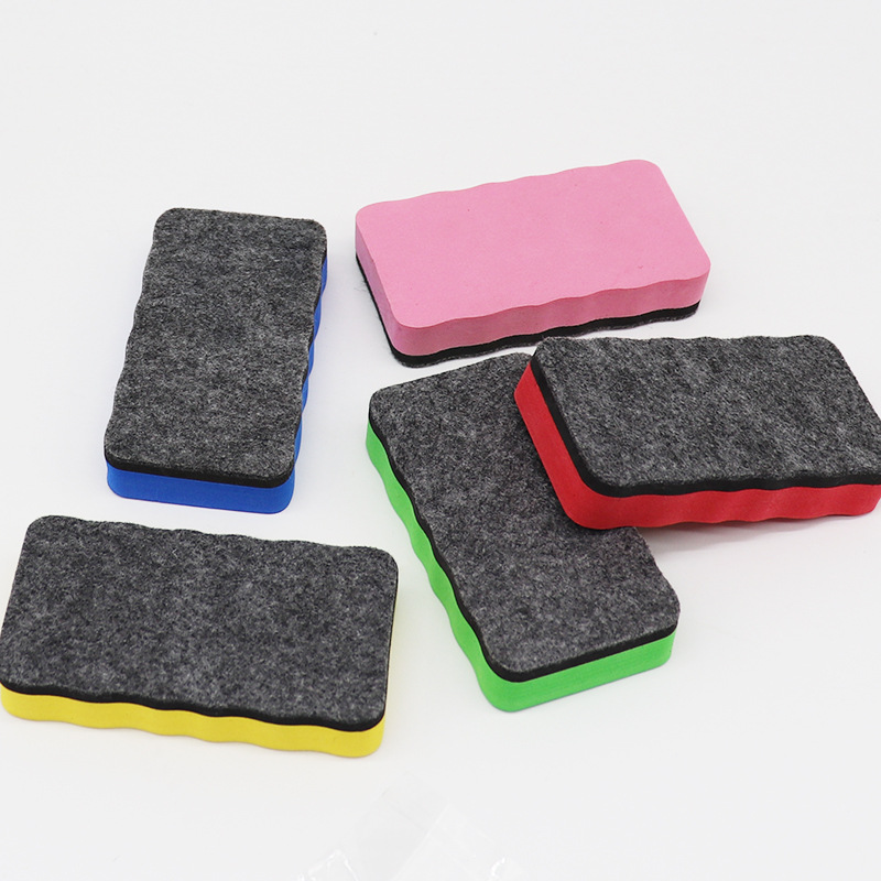 Factory Wholesale Color Eva Felt Cloth Whiteboard Eraser New Material Rectangular 10.5*5.5*2 Eraser Low Price Delivery