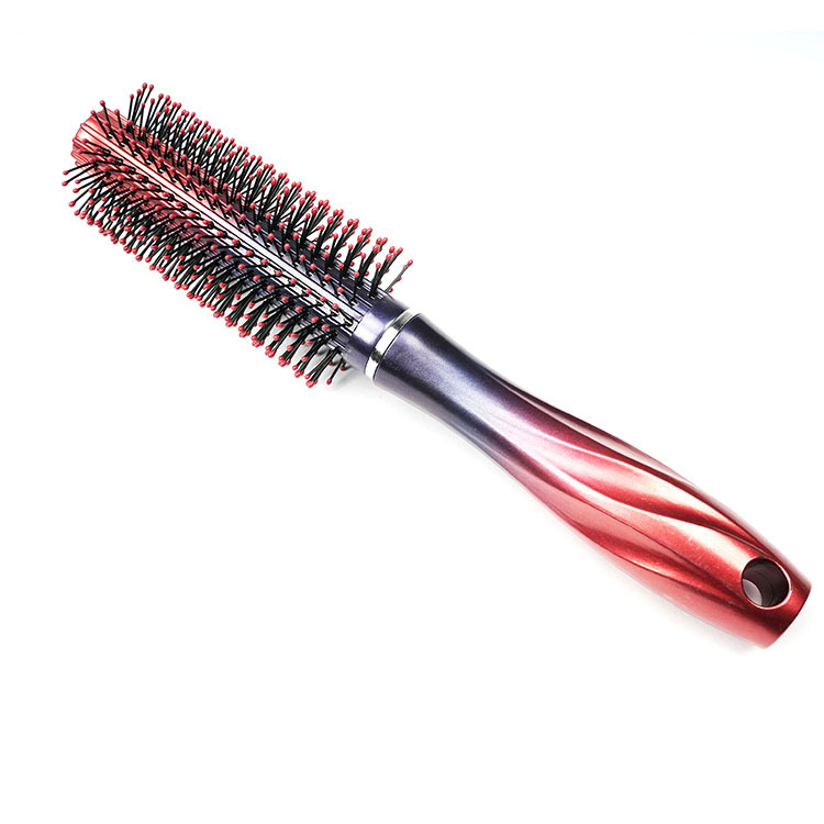 Cylinder Curly Hair Rolling Comb Professional Modeling Nylon Hair Curling Comb Heat Conduction Air Aluminum Tube Ceramic Rolling Comb Hairdressing Comb