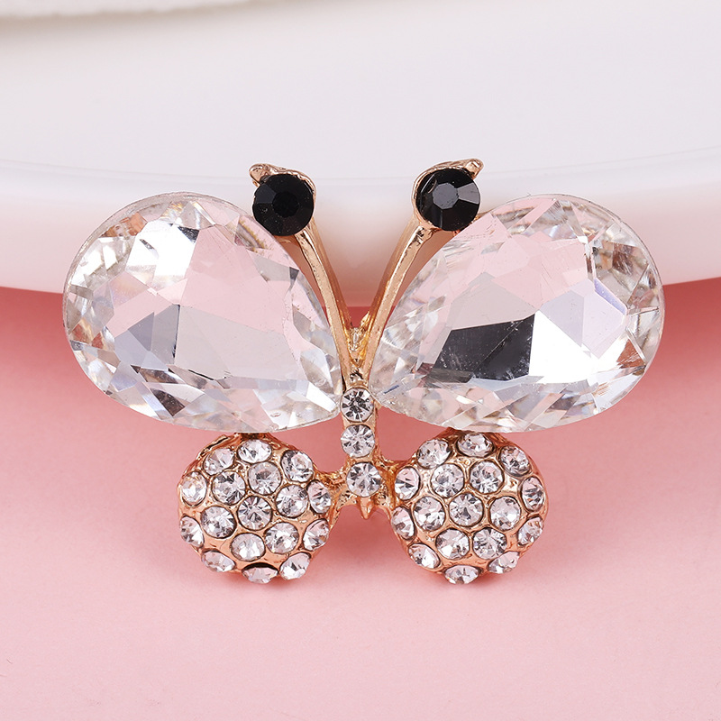 Diy Jewelry Accessories Crystal Butterfly Mobile Phone Shell Beauty Alloy Hair Accessories Diy Headdress Full Diamond Butterfly Animal Wholesale
