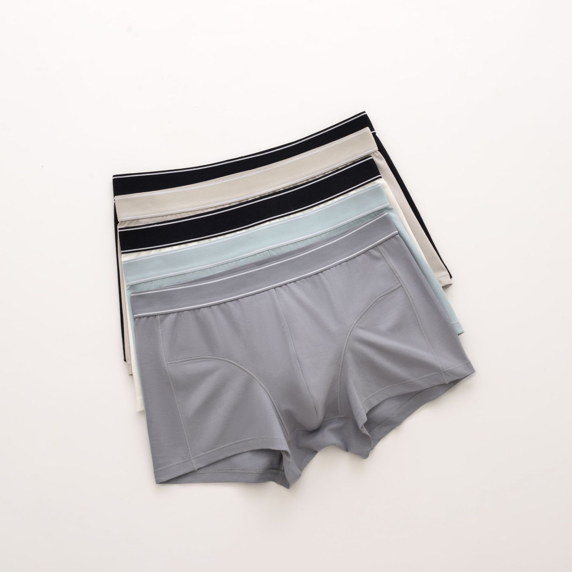 全网015男士内裤运动平角裤95%棉精梳棉按摩青少年四角裤-阿里巴巴