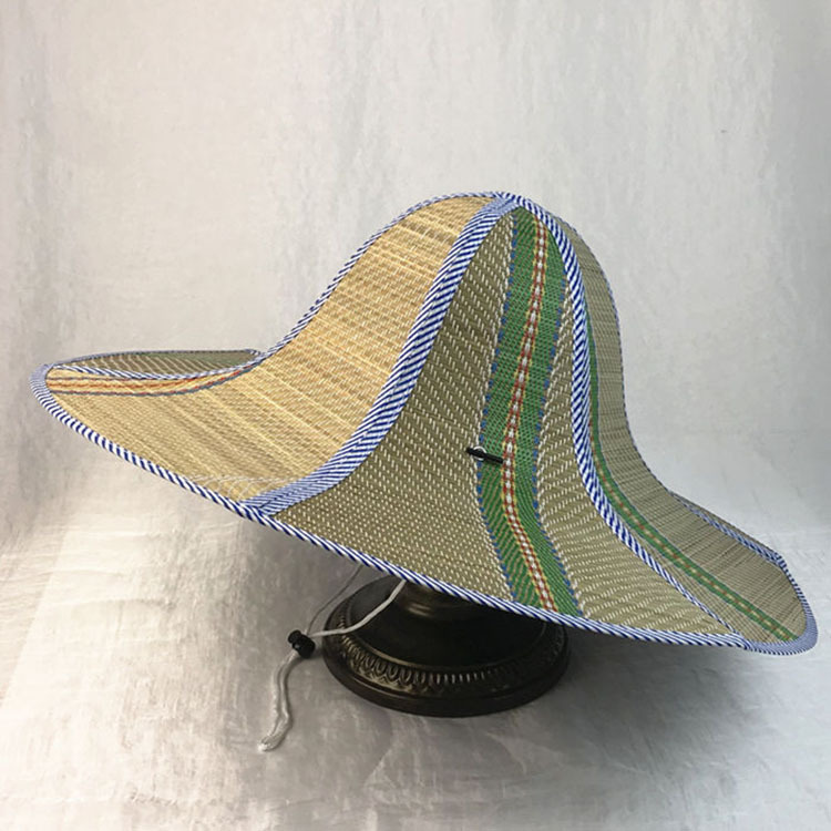 hainan big brim fan hat summer cool straw hat fishing hat sun-proof anti-ddos hat farmer hat foldable universal straw hat