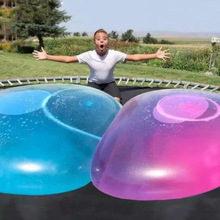 跨境热销 bubble ball 超大号空气球口吹 泡泡球tpr吹气球大光球