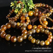 厂家 茶龙纹玛瑙绿龙纹玛瑙佛珠手链6mm-20mm手串批发