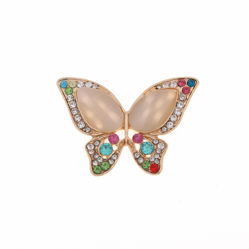 Creative Exquisite Butterfly Diy Jewelry Accessories Flower Plate Buckle Mobile Phone Shell Beauty Sticking Diamond Material Alloy Diamond-Embedded Hair Accessories