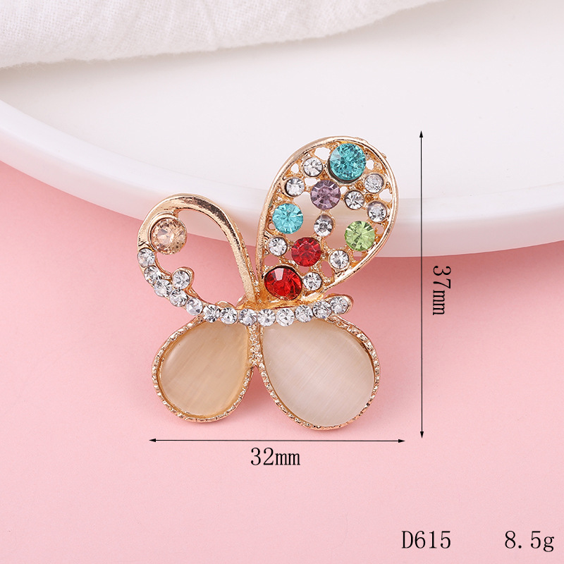 Creative Exquisite Butterfly Diy Jewelry Accessories Flower Plate Buckle Mobile Phone Shell Beauty Sticking Diamond Material Alloy Diamond-Embedded Hair Accessories