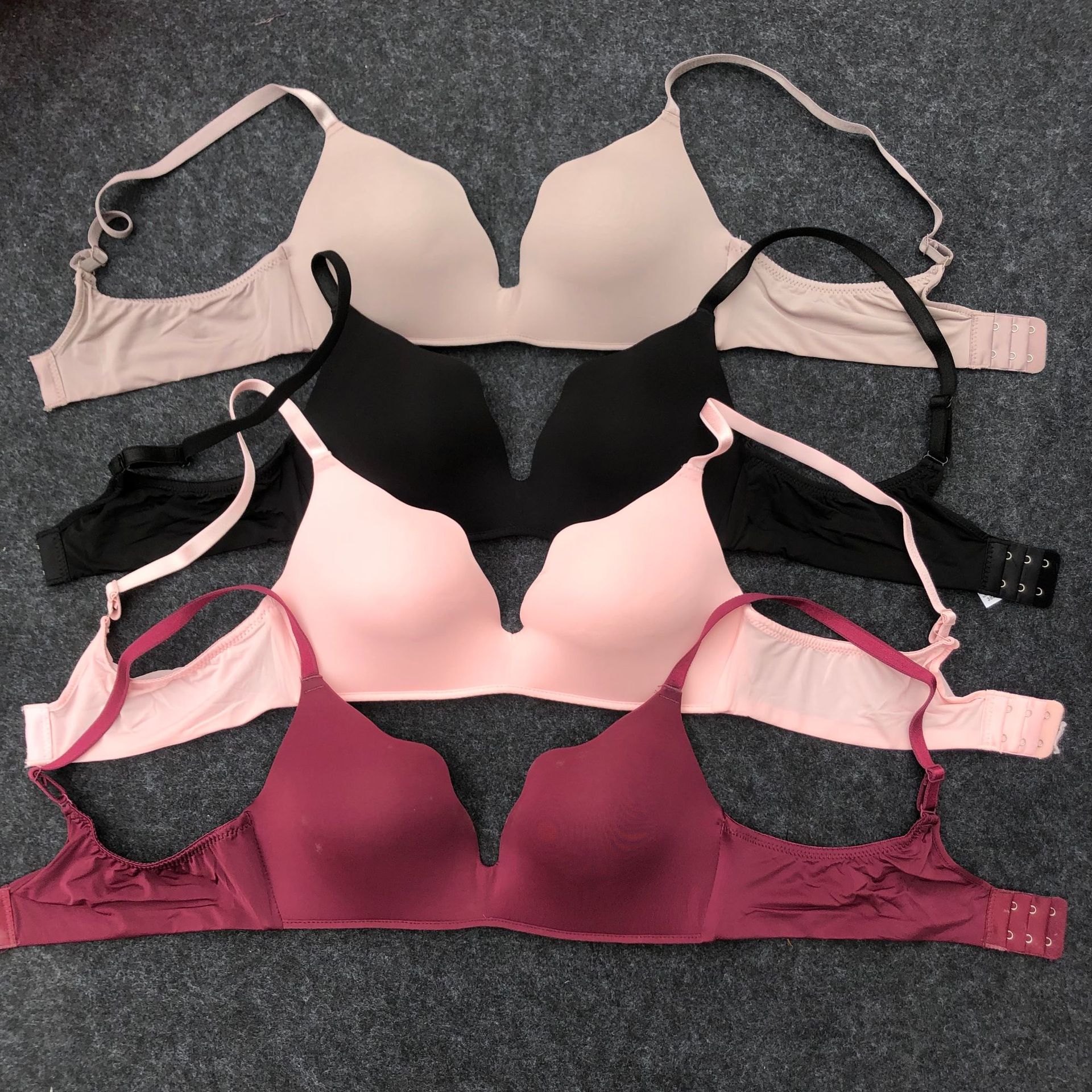 欧美混款mix外贸文胸跨境有钢圈光面印花柬埔寨内衣32-42abc杯