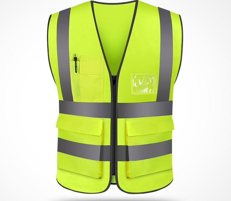 Reflective Vest Factory Direct Supply Volunteer Construction Building Multi-Style Reflective Vest Reflective Waistcoat