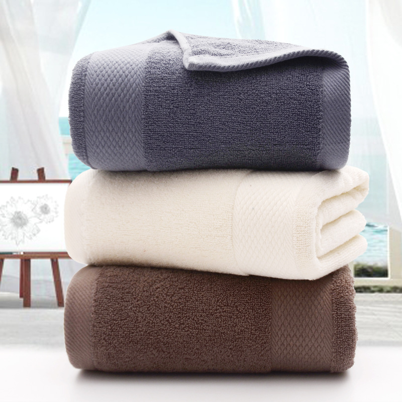 Pure Cotton Bath Towel Five-Star Hotel Large Bath Towel Adult Thickened No. plus-Sized Absorbent Lint-Free 100% Cotton Bath Towel