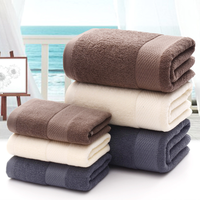 Pure Cotton Bath Towel Five-Star Hotel Large Bath Towel Adult Thickened No. plus-Sized Absorbent Lint-Free 100% Cotton Bath Towel