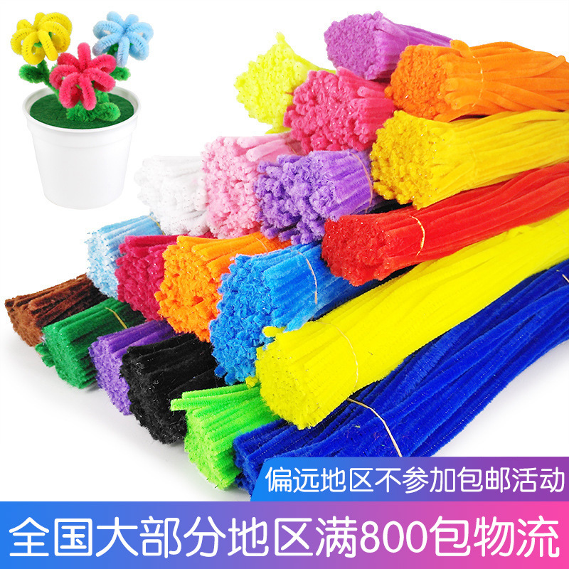 colorful wool tops wool root twist stick kindergarten children‘s handmade diy educational toys wholesale