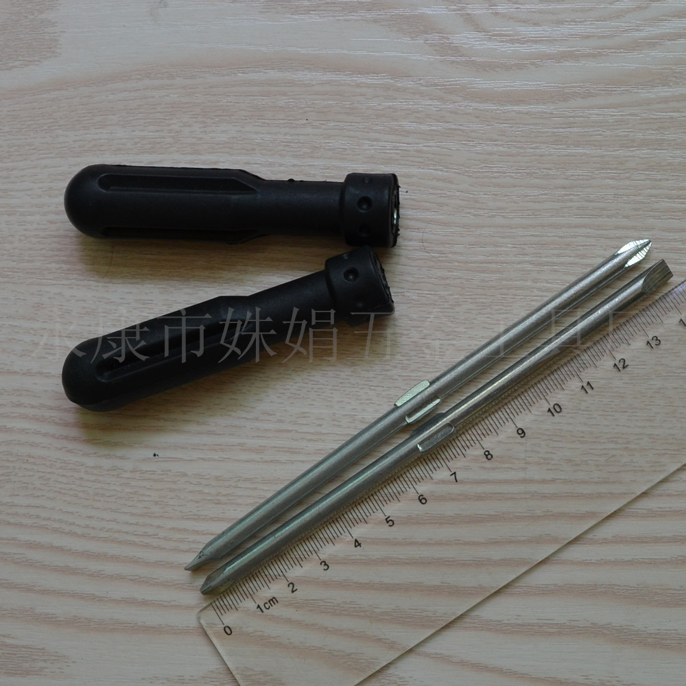 factory wholesale screwdriver one-word cross two-purpose screwdriver with iron 6mm * 160mm screwdriver