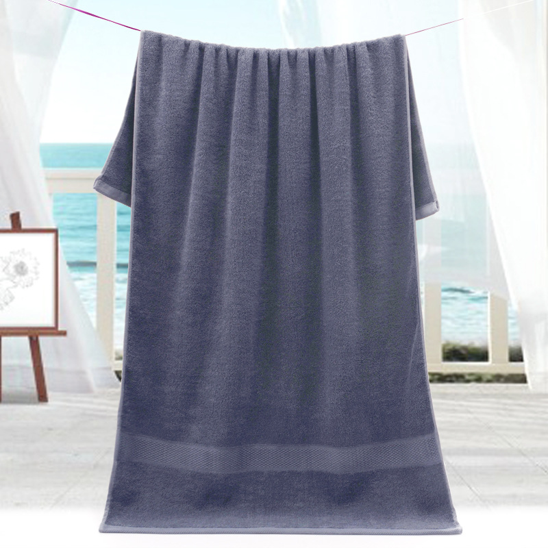 Pure Cotton Bath Towel Five-Star Hotel Large Bath Towel Adult Thickened No. plus-Sized Absorbent Lint-Free 100% Cotton Bath Towel