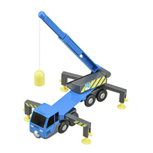 TBKJOYS起重汽车吊机玩具火车木制轨道配件轨道玩具儿童火车玩具