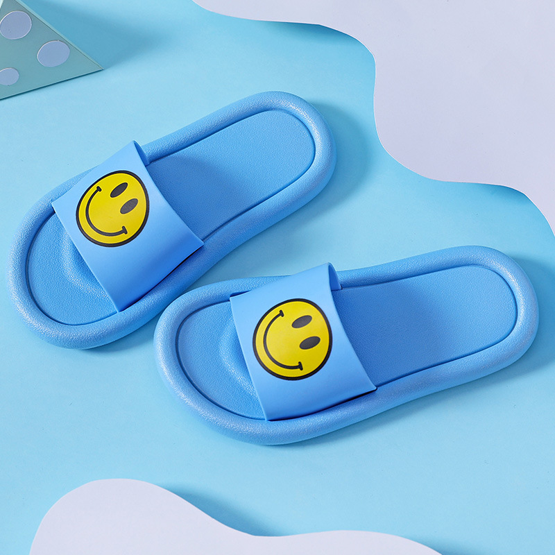 Summer New Korean Style Children's Slippers Non-Slip Baby Shoes Smiley Face Women's Sandals Non-Slip Boys' Slippers