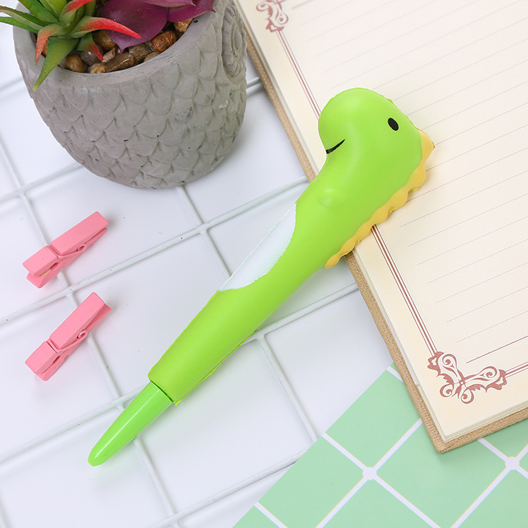 Creative Pressure Relief Pen Soft Slow Rebound Decompression Pen Cartoon Learning Stationery Office Supplies Vent Gel Pen