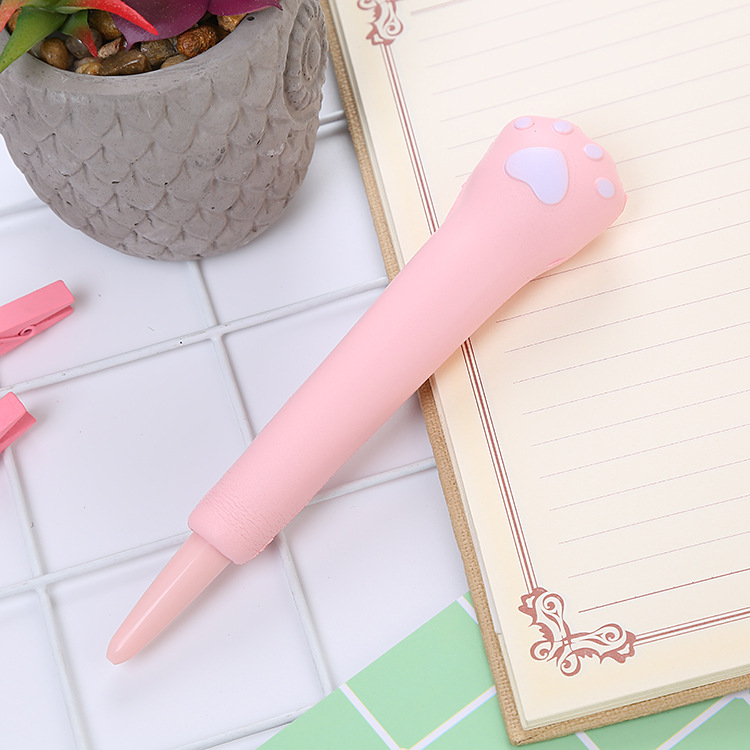 Creative Pressure Relief Pen Soft Slow Rebound Decompression Pen Cartoon Learning Stationery Office Supplies Vent Gel Pen