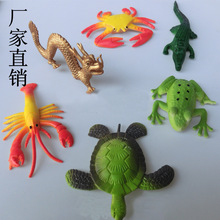 海洋宝宝膨胀玩具特大号喷漆泡大动物龙乌龟螃蟹玩具批发