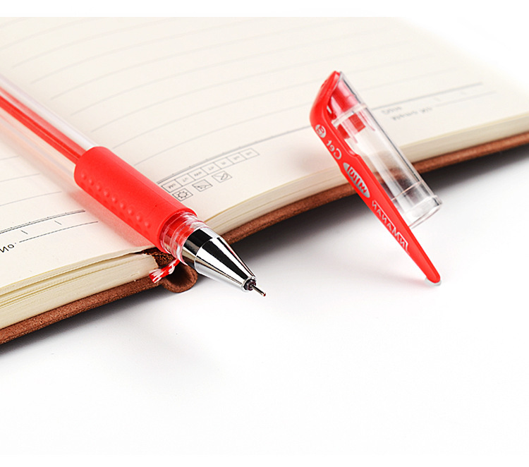 Wholesale European Standard Gel Pen Black Gel Ink Pen Bullet Pen Syringe Signature Pen Exam Stationery Special Red