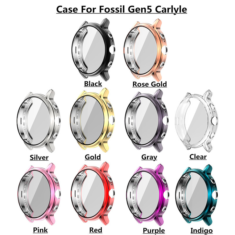 适用于化石Fossil Gen5 Carlyle 手表保护套 gen5电镀tpu全包表壳