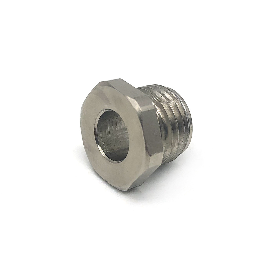 cnc车削空心螺栓带头304不锈钢牙管空心螺丝m20外六角空心螺丝