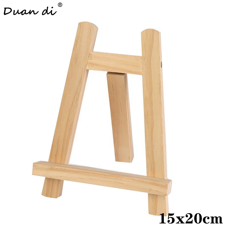 Round Head Small Easel Photo Frame Desk Calendar Desktop Wooden Small Display Rack Tripod Tablet Computer Bracket