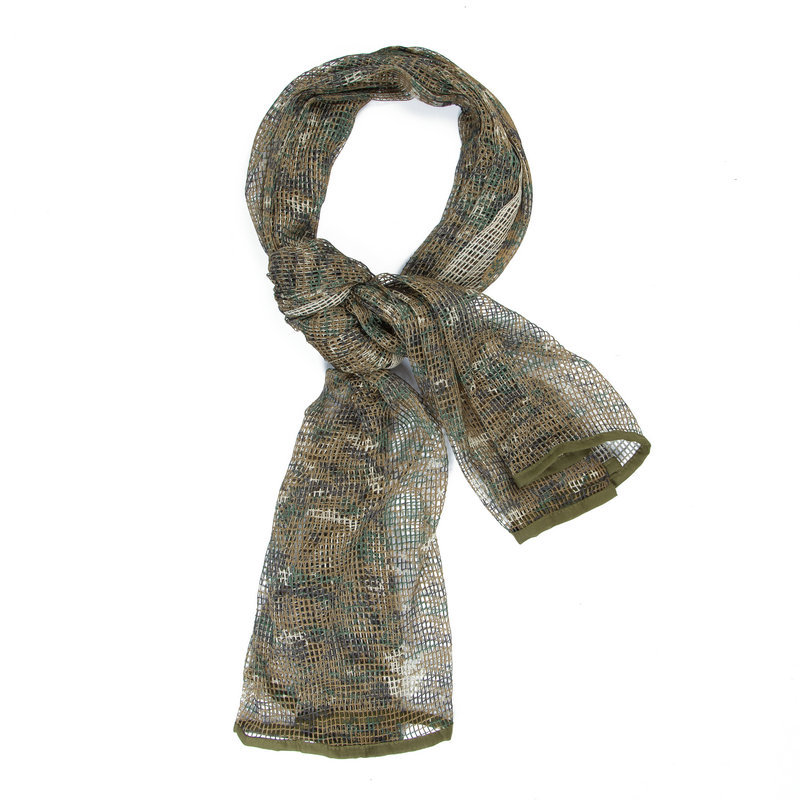 Long Camouflage Tactics Scarf Multi-Purpose Camouflage Breathable Mesh Towel Magic Headband Outdoor Cycling Scarf