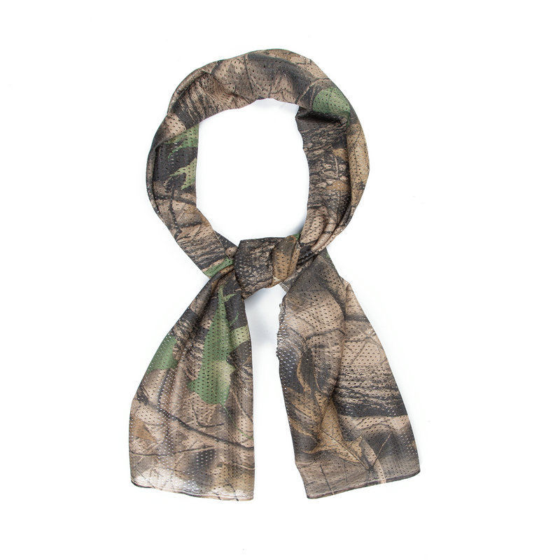 Breathable Sun Protection Summer Camouflage Scarf Jungle Camouflage Mesh Scarf Men and Women Outdoor Riding Camouflage Multicolor Small Square Towel