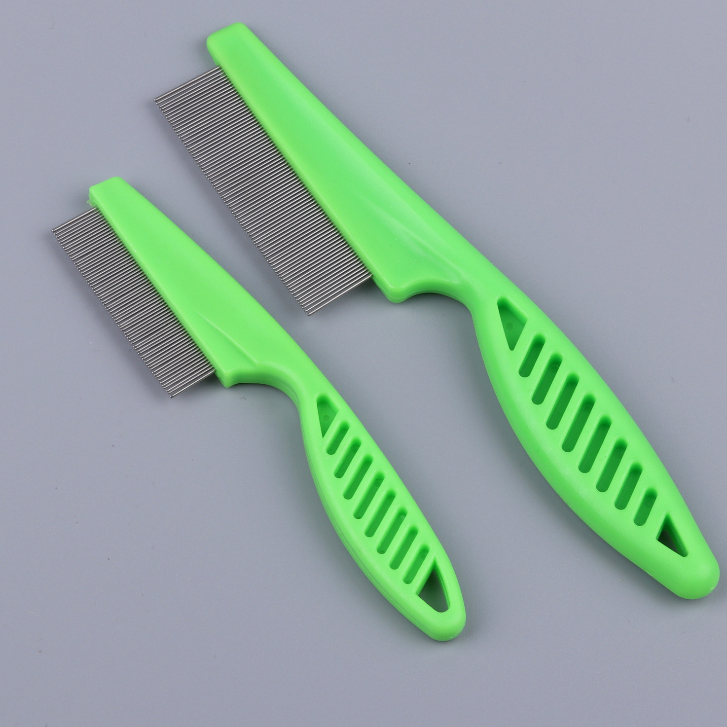 Wholesale Pet Products Manufacturer Dogs and Cats Flea Comb Fine Tooth Stainless-Steel Needle Comb Insect Removal Egg Catching Lice Double-Edged Fine-Toothed Comb