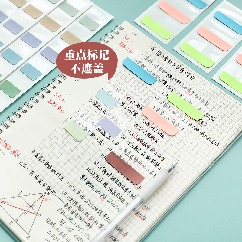 Writable Tear-Able Index Stickers Stick Label Loose Spiral Notebook Note Classification Book Mark Sticker Sticky Notes Small Strip Mark